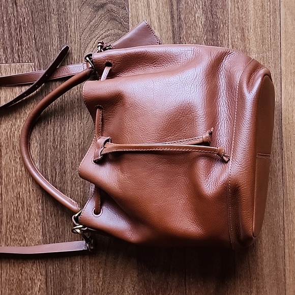 MADEWELL Lafayette Leather BUCKET Bag / EUC - Picture 8 of 13